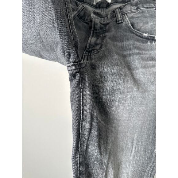 Moussy Vintage Jeans Howa Womens 27 Skinny Light Black Distressed Raw Hem - Picture 4 of 10